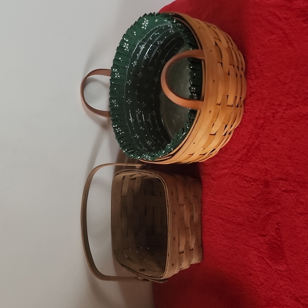 2 piece of Longaberger Basket. 1986 and 1997